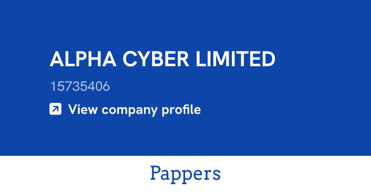 ALPHA CYBER LIMITED (15735406) : Turnover & managers