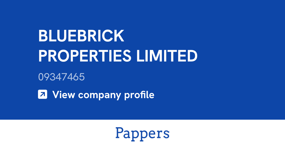 BLUEBRICK PROPERTIES LIMITED (09347465) : Turnover & managers