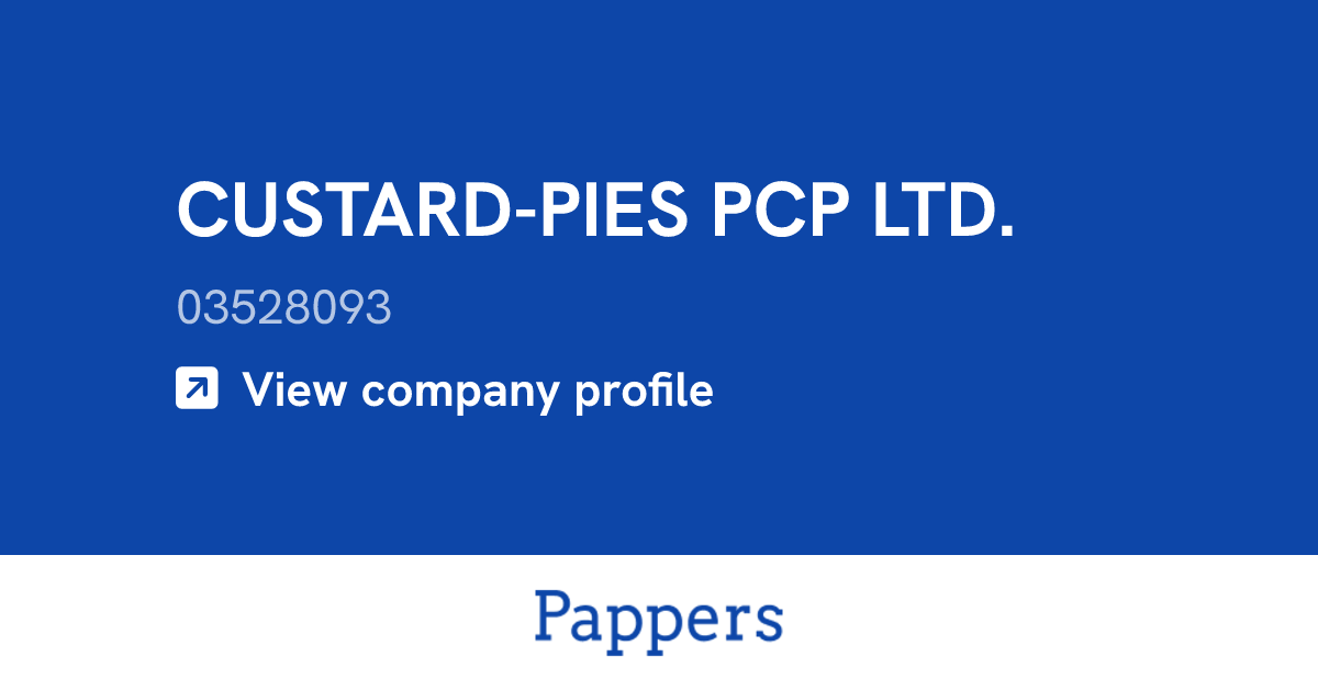 CUSTARD-PIES PCP LTD. (03528093) : Turnover & managers