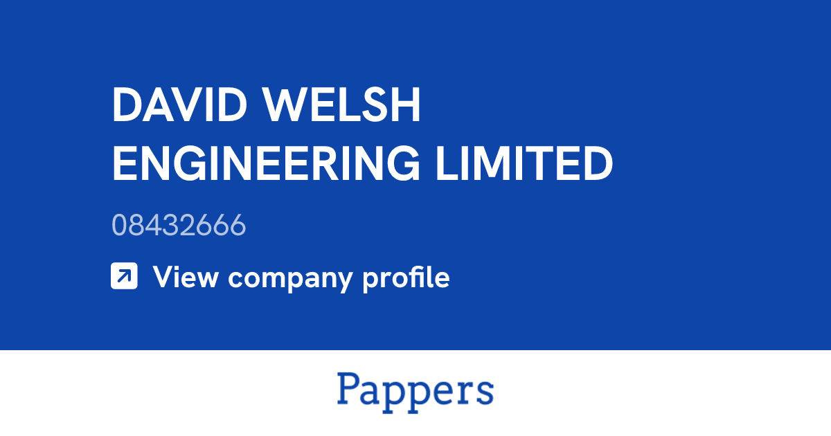 DAVID WELSH ENGINEERING LIMITED (08432666) : Turnover & managers