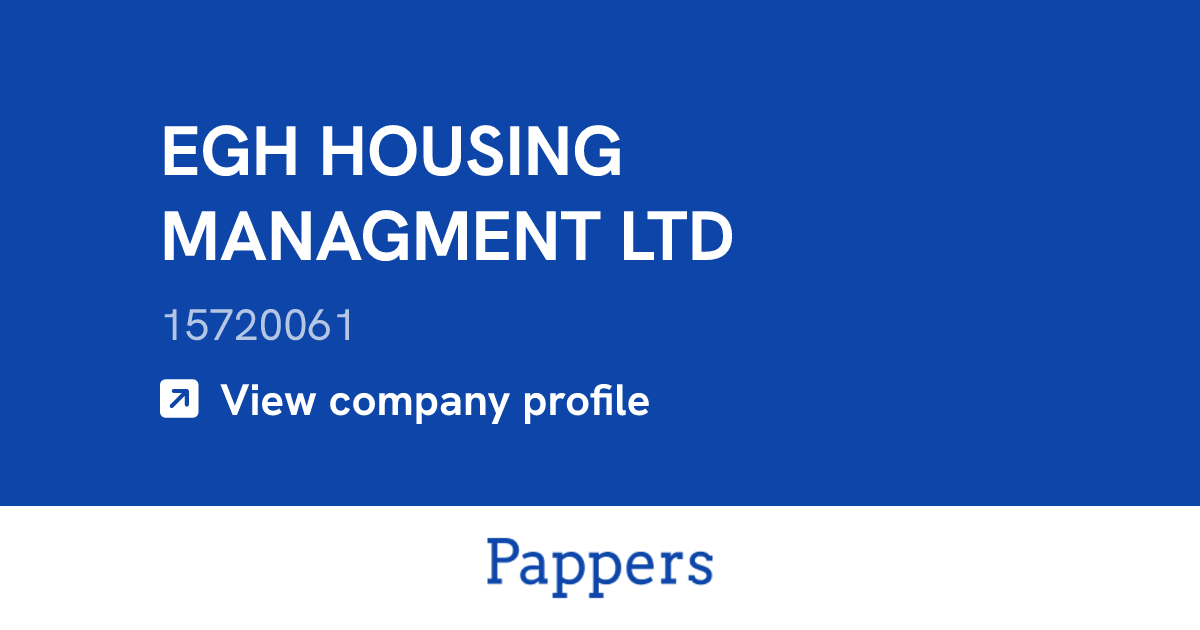 EGH HOUSING MANAGMENT LTD (15720061) : Turnover & managers