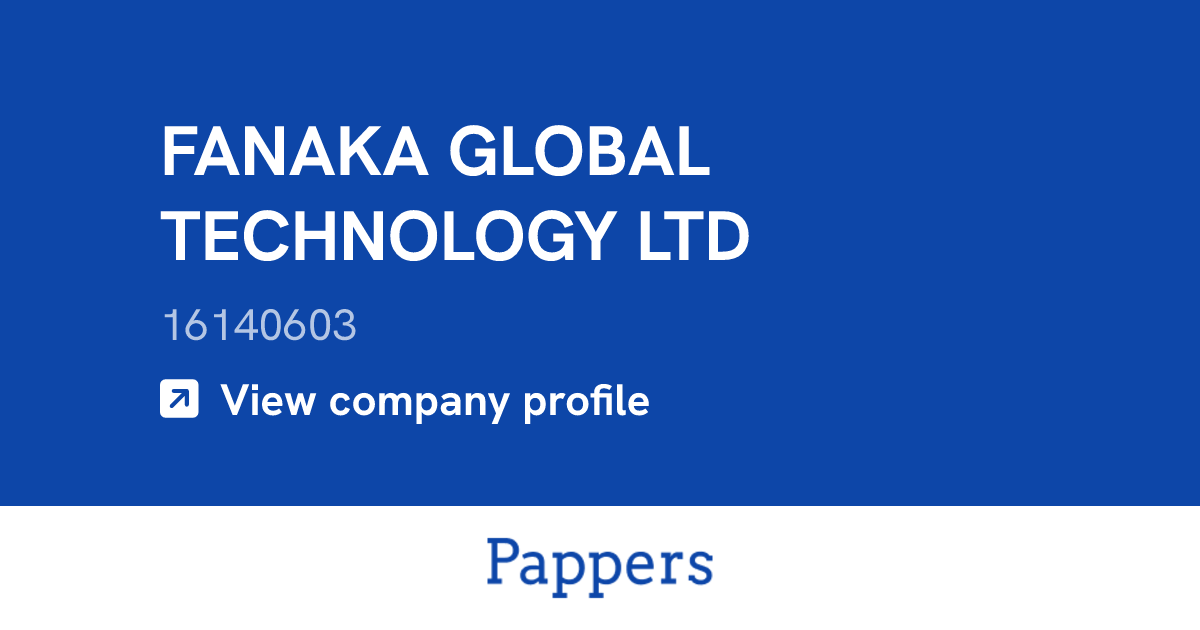 FANAKA GLOBAL TECHNOLOGY LTD (16140603) : Turnover & managers