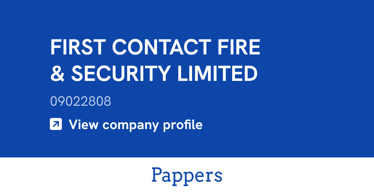 FIRST CONTACT FIRE & SECURITY LIMITED (09022808) : Turnover & managers