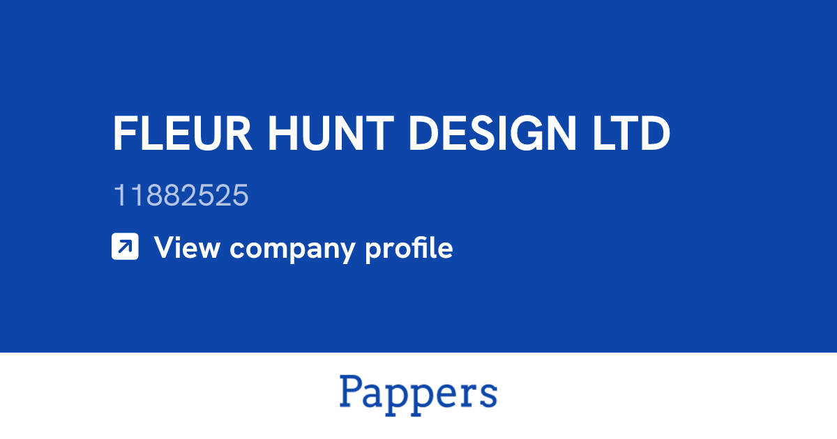FLEUR HUNT DESIGN LTD (11882525) : Turnover & managers