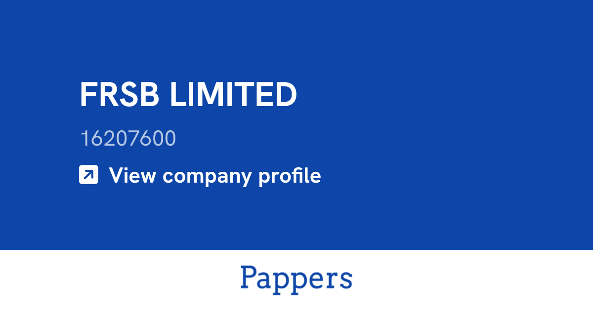 FRSB LIMITED (16207600) : Turnover & managers