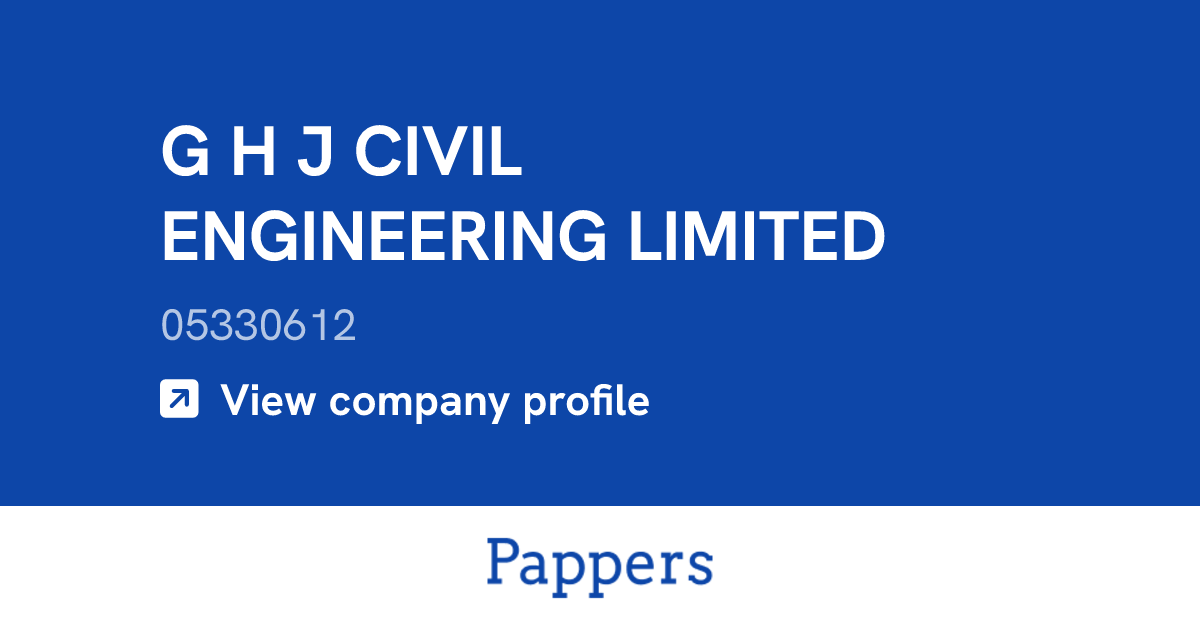 G H J CIVIL ENGINEERING LIMITED (05330612) : Turnover & managers