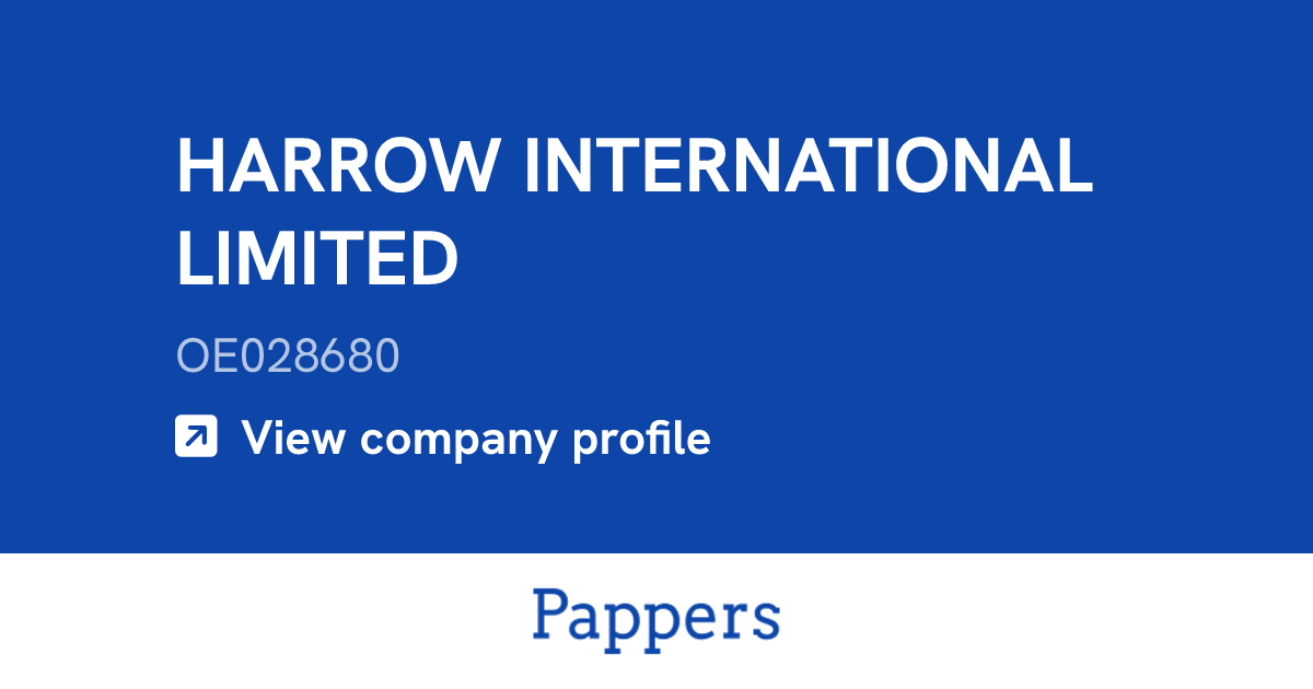 HARROW INTERNATIONAL LIMITED (OE028680) : Turnover & managers