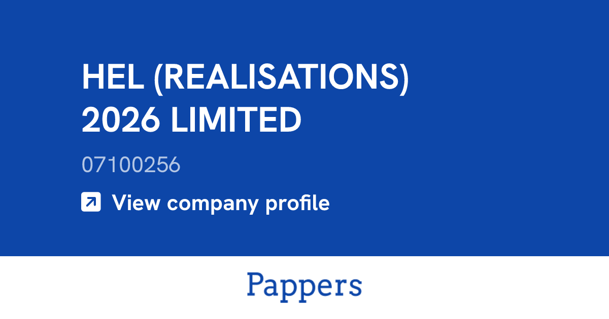 HEL (REALISATIONS) 2026 LIMITED (07100256) : Turnover & managers
