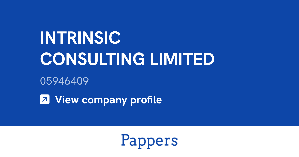 INTRINSIC CONSULTING LIMITED (05946409) : Turnover & managers