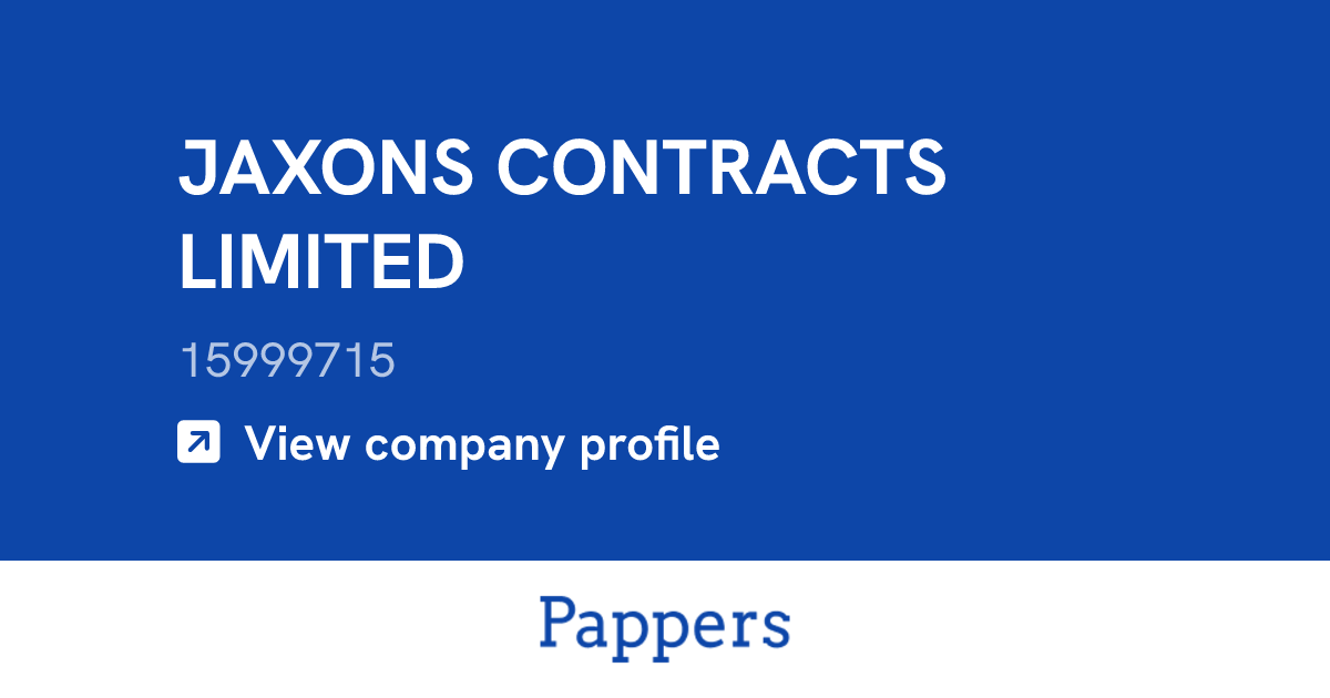 JAXONS CONTRACTS LIMITED (15999715) : Turnover & managers