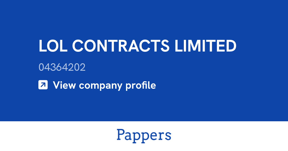 LOL CONTRACTS LIMITED (04364202) : Turnover & managers