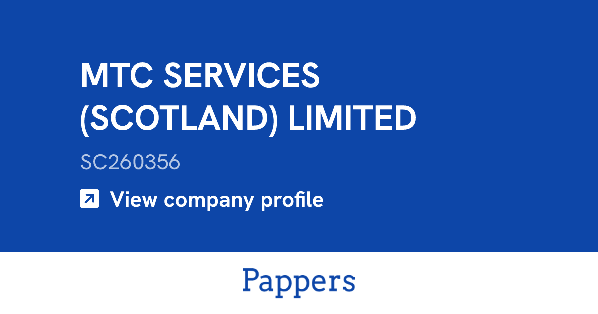 MTC SERVICES (SCOTLAND) LIMITED (SC260356) : Turnover & managers