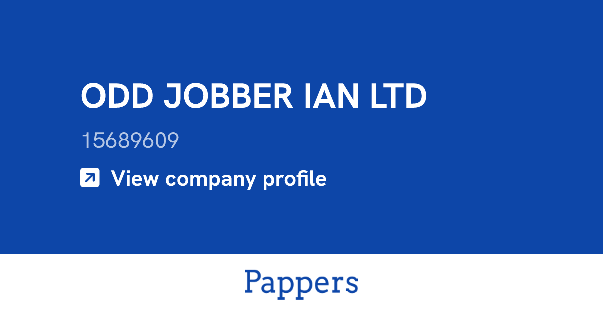 ODD JOBBER IAN LTD (15689609) : Turnover & managers