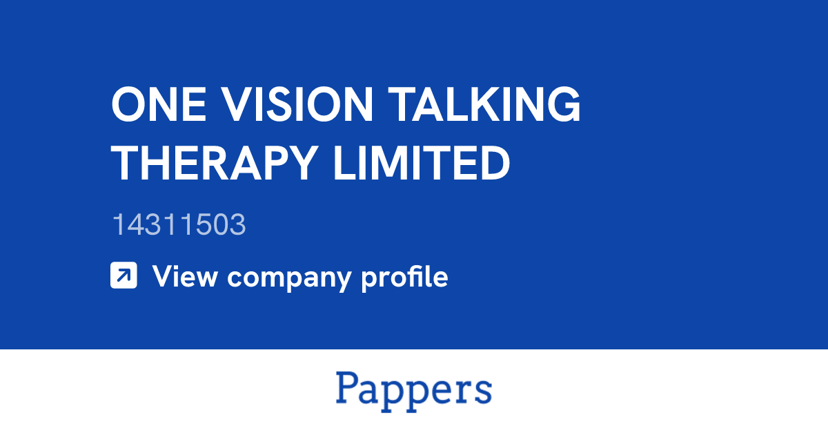 ONE VISION TALKING THERAPY LIMITED (14311503) : Turnover & managers