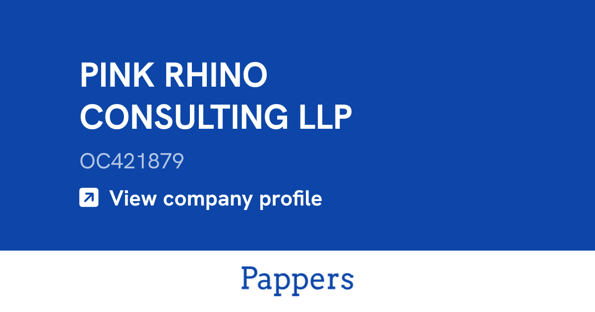 PINK RHINO CONSULTING LLP (OC421879) : Turnover & managers