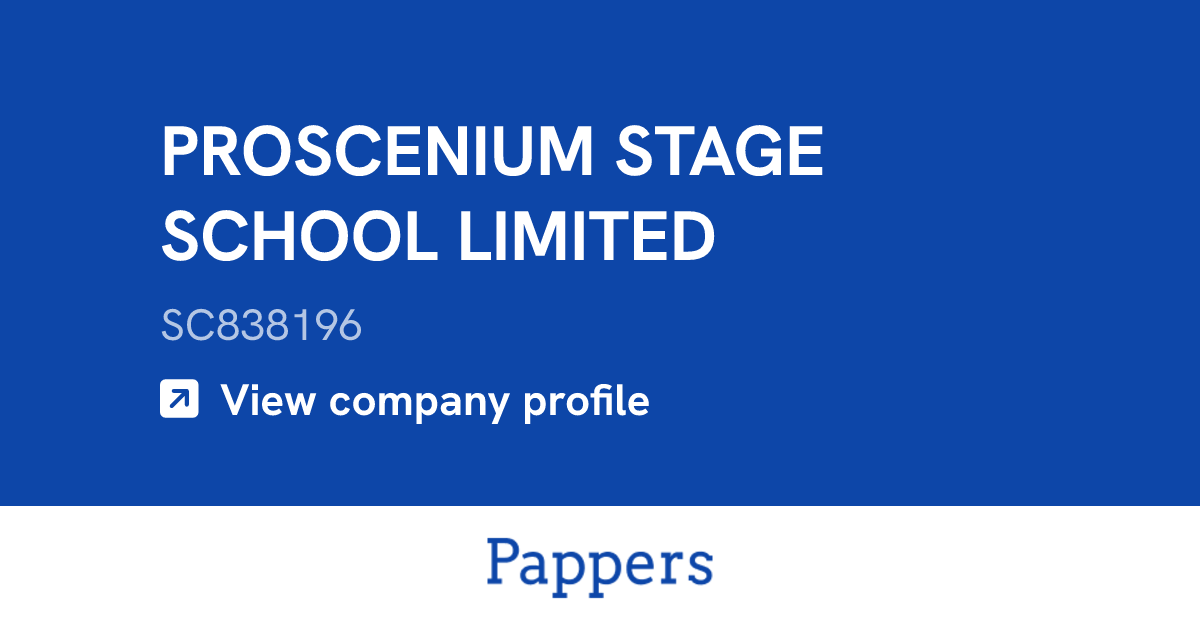 PROSCENIUM STAGE SCHOOL LIMITED (SC838196) : Turnover & managers