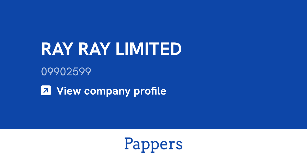 RAY RAY LIMITED (09902599) : Turnover & managers