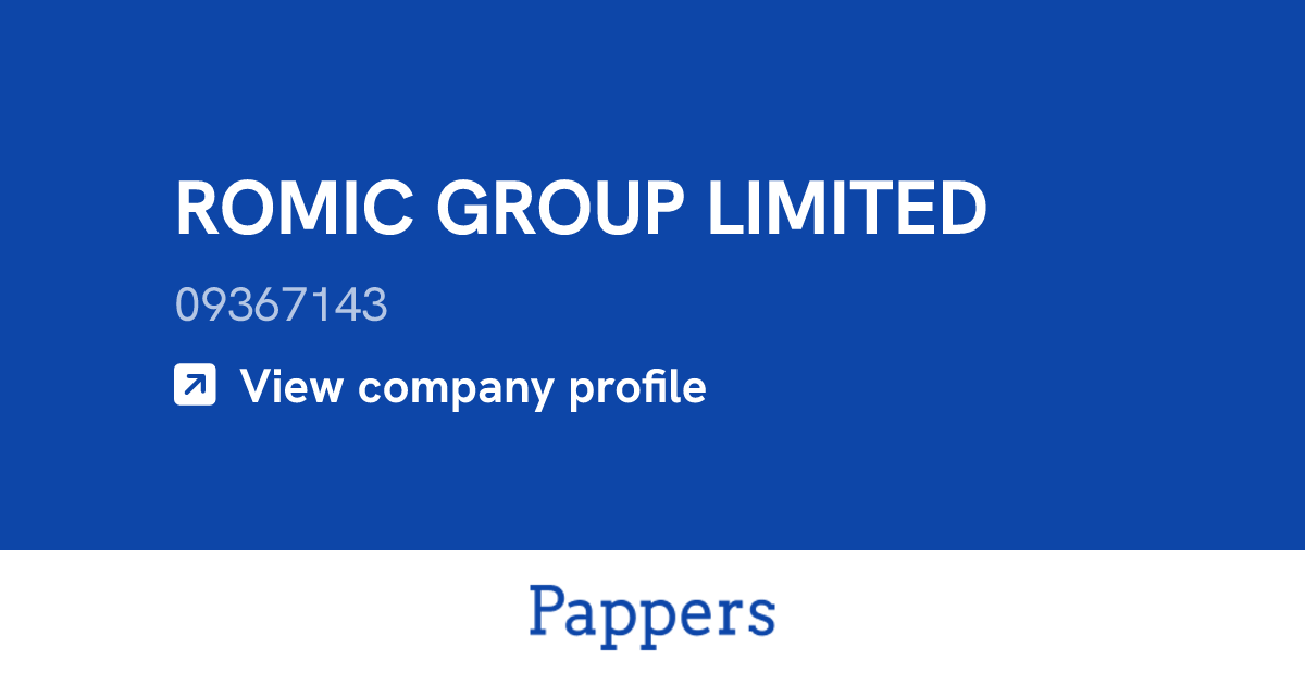 ROMIC GROUP LIMITED (09367143) : Turnover & managers