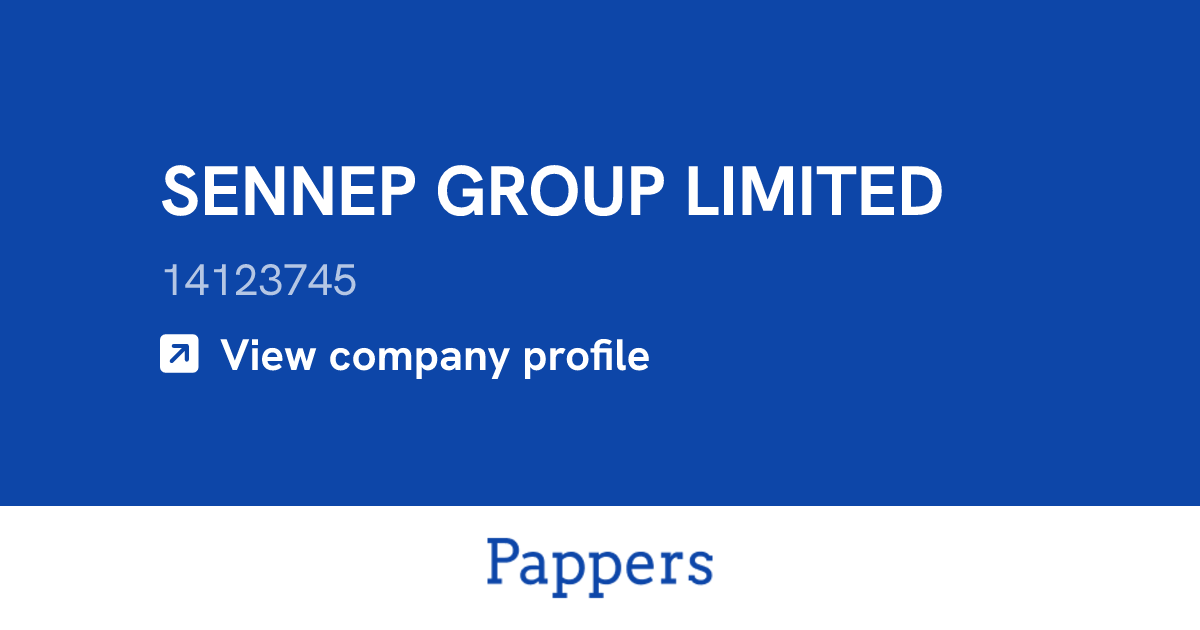 SENNEP GROUP LIMITED (14123745) : Turnover & managers