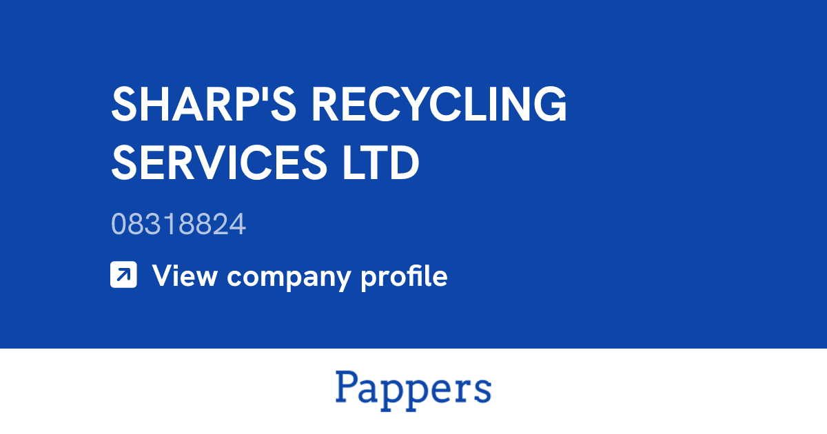 SHARP'S RECYCLING SERVICES LTD (08318824) : Turnover & managers