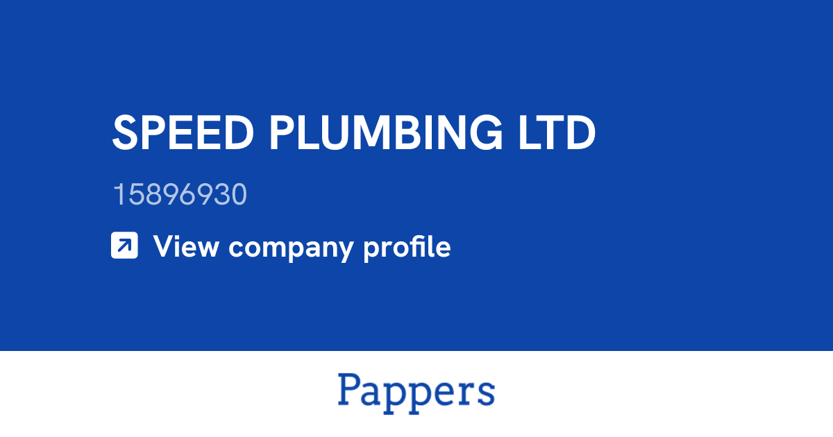 SPEED PLUMBING LTD (15896930) : Turnover & managers