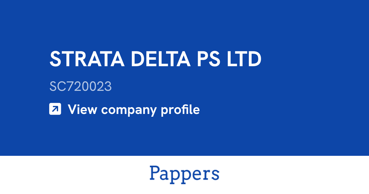 STRATA DELTA PS LTD (SC720023) : Turnover & managers