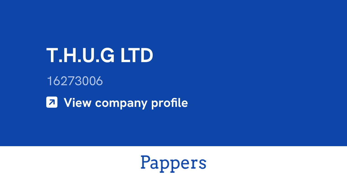 T.H.U.G LTD (16273006) : Turnover & managers