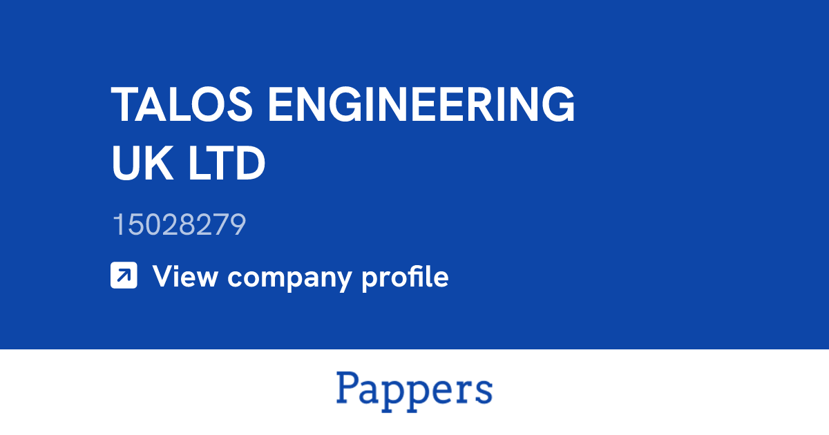 TALOS ENGINEERING UK LTD (15028279) : Turnover & managers