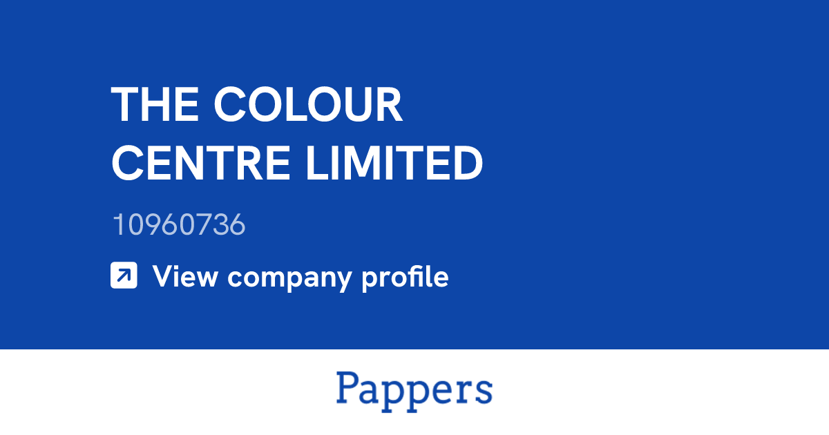 THE COLOUR CENTRE LIMITED (10960736) : Turnover & managers